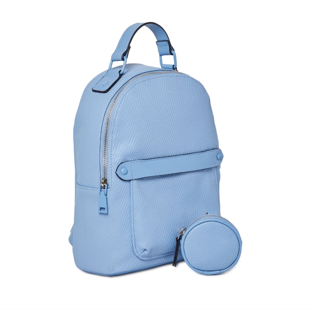 Madden NYC Women's Faux Leather  Mini Backpack White